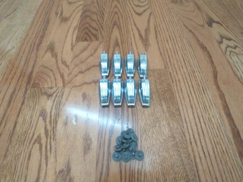 Ludwig (8) vintage super classic bass drum lugs 1960s keystone era all excellent! Bild 1