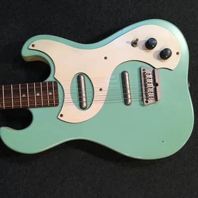 No.050426 DANELECTRO Double Cutaway Mint Green Very Good image 3