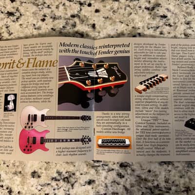 Fender Master Series Catalog Brochure Esprit Flame D'Aquisto image 2