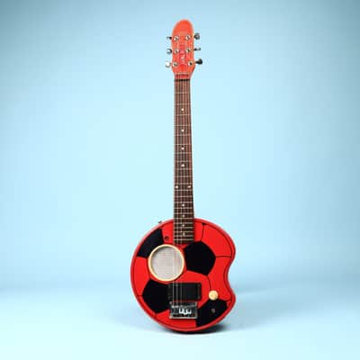 Aria Goal-iii Soccer Ball Red Electric "Football" Built In Speaker Guitar image 2