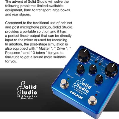 NUX NSS-5 Solid Studio IR Loader and Power Amp Simulator Pedal image 9