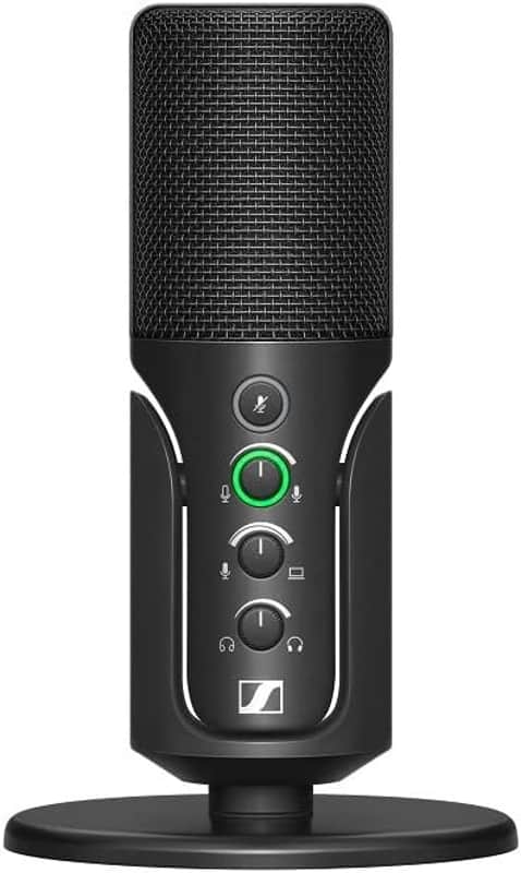 SENNHEISER Professional Profile - USB Cardioid Condenser Microphone & Table Stand, 1.2 m USB-C Cable - Mute Button, Built-in Headphone Jack, Gain, Mix & Volume Control, for PC & Mac,Black image 1