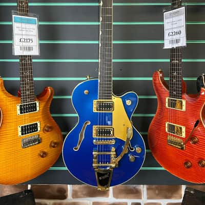 Gretsch G5655TG Electromatic Azure Metallic 2020 Semi-Hollow Electric Guitar image 2