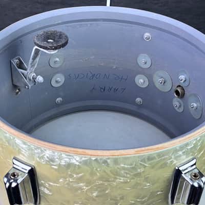 Vintage Rogers Drum Kit 12/16/20/14 Snare - White Marine Pearl image 16