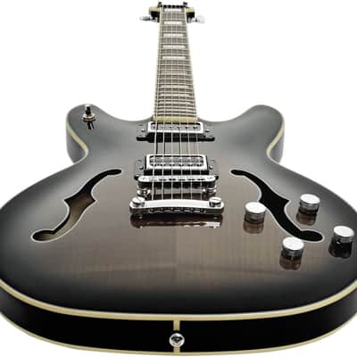 Hagstrom HSVIDLXBA41 Electric Guitar, Viking Baritone DLX, Cosmic Blackburst image 3