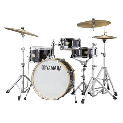 Yamaha Stage Custom Hip 4pc Drum Set Raven Black image 1
