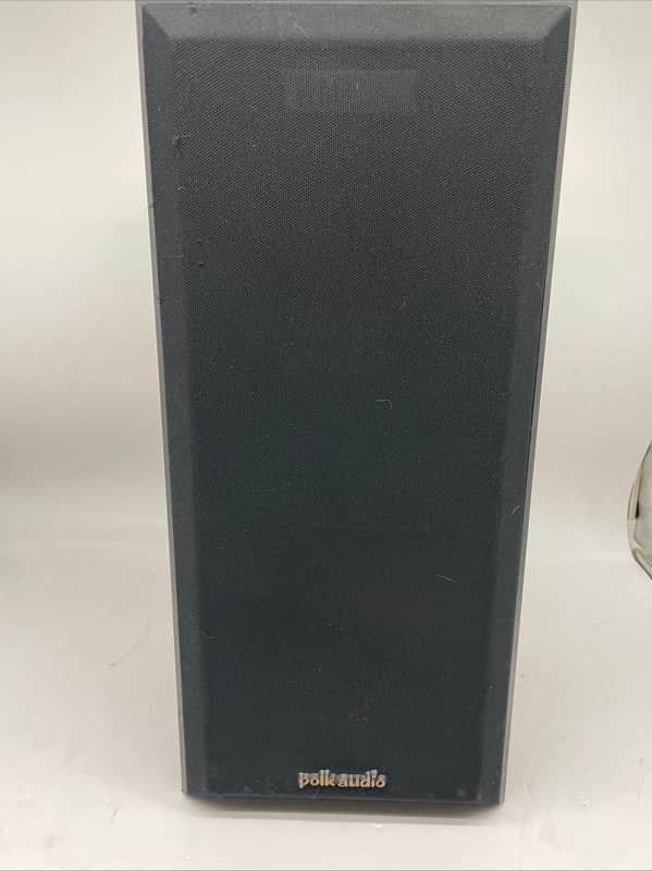 Polk Monitor M5 Vintage Black Wood Grain Speaker  *BAD TWEETER READ* image 1
