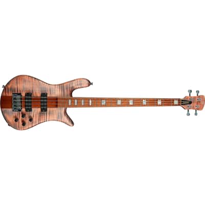 Spector Euro 4 RST 4-String Bass w/ Roasted Maple Neck Aguilar Electronics and Gig Bag - Sundown Glow image 3