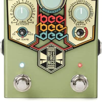 Beetronics FX BeeBeeDee Analog Delay Pedal - Green image 2