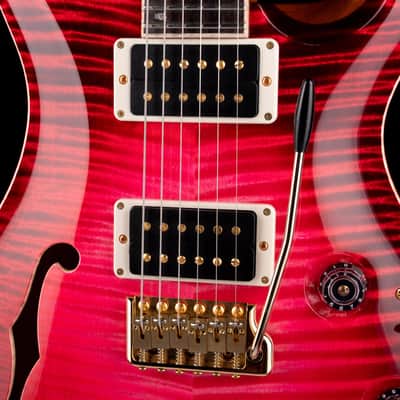 PRS Private Stock Custom 24 Semi-Hollow Piezo Blood Red Glow With Case image 4