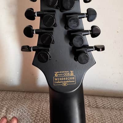 Schecter PT-8 MS Black Ops 2024 - Present - Satin Black Open Pore image 8