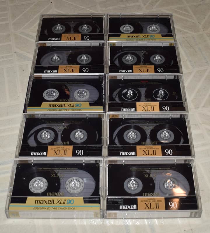 MAXELL XL II (X10) High Bias Type II Audio Cassette Tapes image 1