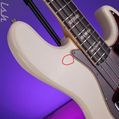 1966 Fender Jazz Bass Refin White image 7