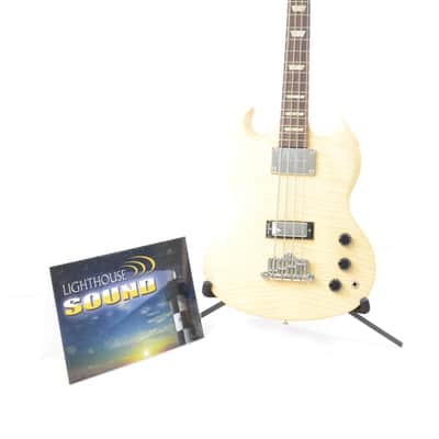 2007 Gibson SG Supreme 4-String Bass Guitar - Natural AAA Flame Maple w/ OHSC image 3
