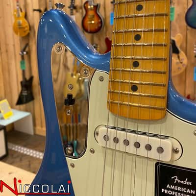 Fender American Professional Classic Jaguar, Maple Fingerboard, Faded Lake Placid Blue image 3