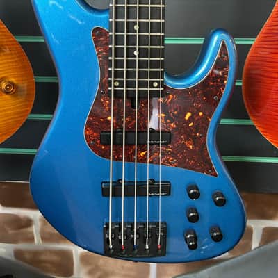 Overwater J Series Contemporary 5-String Metallic Blue 2023 Electric Bass image 4