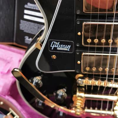 Gibson Les Paul Custom 1957 Historic 3 Pick-Ups Bigsby Lefty 2019 Ebony LH Lefthand Black Beauty image 13
