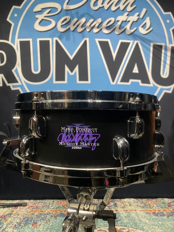 Tama - 5x12" Mike Portnoy Signature MP125 Melody Master Snare Drum - Hammered Flat Black 2000s–early 2010s image 1