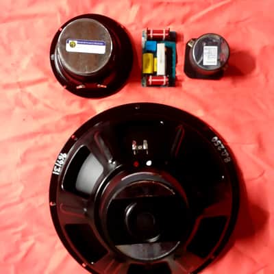 15" 3 WAY UPGRADE REPLACEMENT KIT ALUMINUM BULLET TEEETER 6.5 MIDRANGE AND 12DB CROSSOVER! MONSTER S image 2
