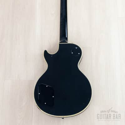 1980s Burny John Sykes LC-70JS Black Beauty Custom Vintage Guitar w/ Mono Case, Fernandes Japan image 3