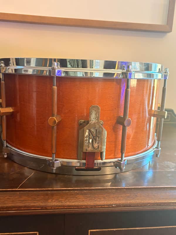 1985 Noble & Cooley 14x7 Solid Shell Maple Snare Drum #0158 Early Music Division image 1