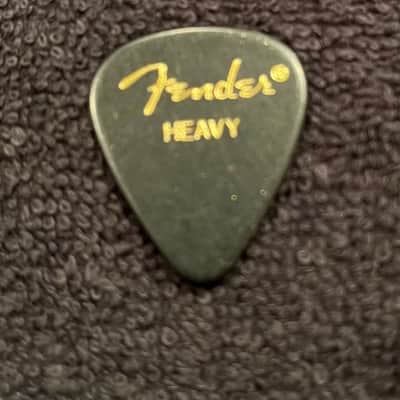 Fender 351 Shape Premium Celluloid Guitar Picks HEAVY black Moto Set of 5 ZCD image 1