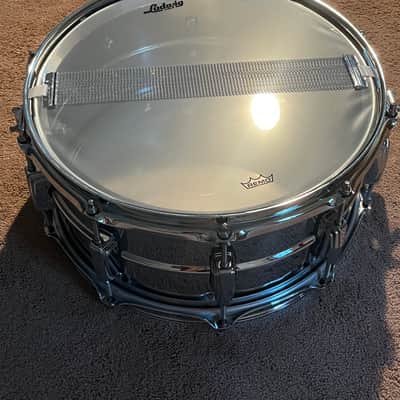 Ludwig LM402 Supraphonic 6.5x14" 10-Lug Aluminum Snare Drum 1985 - Present - Chrome-Plated image 7
