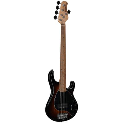 Sterling by Music Man StingRay RAY35 Electric Bass, Vintage Sunburst, Open Box (Very Good) image 2