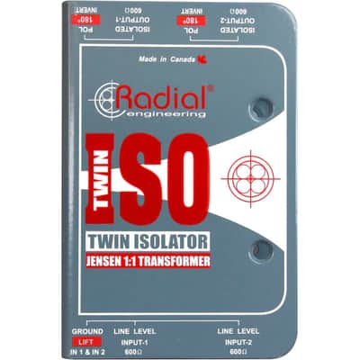 Radial Engineering TWIN-ISO Two Channel Balanced Line Isolator w/ Jensen Transformers image 1