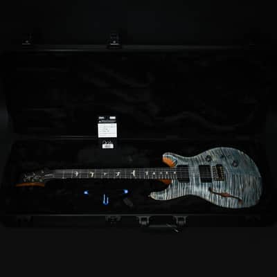 PRS Custom 24 Semi-Hollow w/ Artist Grade Flame Maple Top & Awabi Birds- Faded Indigo 2026 (0424438) image 5