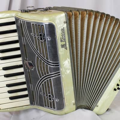 8255 - Ivory Gretsch La Tosca Bambino Piano Accordion MM 25 12 image 1