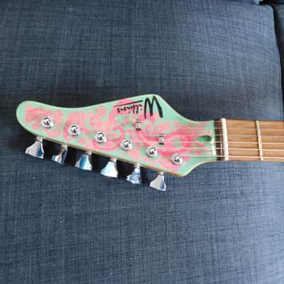 2006 Wilkins WRTS Pre-Production S-Style Electric Guitar  Pink Paisley ! image 12