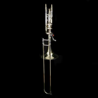 Bach 50AF3 Stradivarius Pro Bb/F/Gb Bass Trombone Infinity Valve Open Wrap image 7
