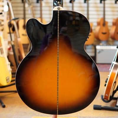 Epiphone EJ-200SCE Acoustic-Electric Guitar 2019 Vintage Sunburst w/Epiphone Hard Case image 3