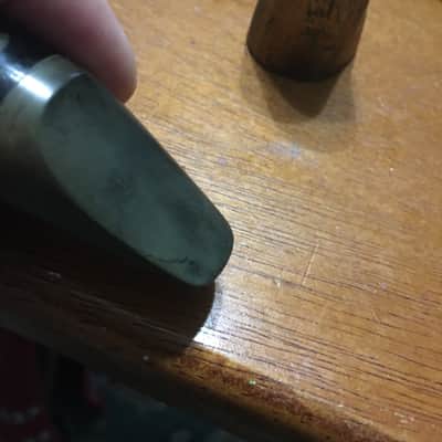 VINTAGE CONN STANDARD STEELAY 5 TIP RARE ALTO USA SAXOPHONE MOUTHPIECE NEAR MINT FINE HARD RUBBER OVERALL NICEST I'VE SEEN CAP AND LIG FREE SHIP image 9