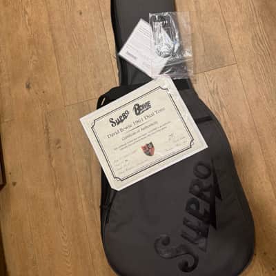 Supro 1224DBHT Limited Edition David Bowie 1961 Dual Tone Hardtail 2019 - White image 6