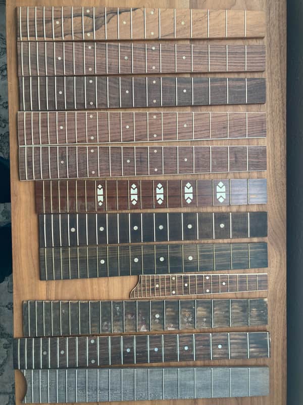 Lot of Various Fingerboards Pre 1980 - Rosewood image 1