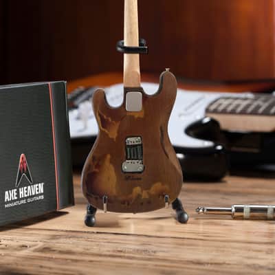 SRV Number One Guitar - Stevie Ray Vaughan Aged Vintage Fender Strat Mini Guitar Replica image 4