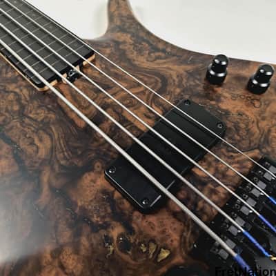 AC Guitars Krell 5-String Fretless Bass 34" Scale ACG Turkish Walnut 8.86lbs image 11