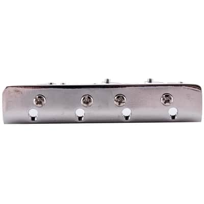 Seismic Audio Chrome Bass Guitar Bridge for Fender and Bass Guitars image 3