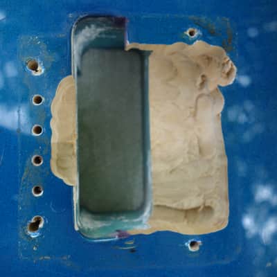 Vintage 1982 Kramer Pacer USA Blue Sparkle Burst Semi-Loaded Body- routed image 8