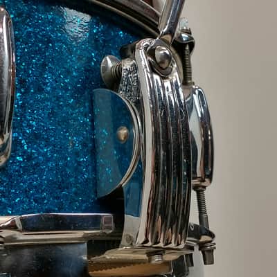 Slingerland 22/13/16/5.5x14" Radio King Drum Set - 1950's Blue Sparkle image 24