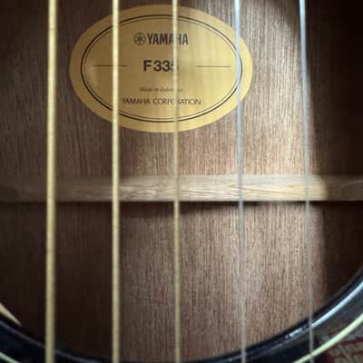 Yamaha F335-BL Dreadnought Acoustic Guitar 2010s - Black image 3