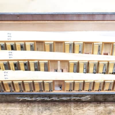 Guerrini Model 624 Black Piano Accordion 120-Bass 41-Key 5-Treble Switch w/Case image 9