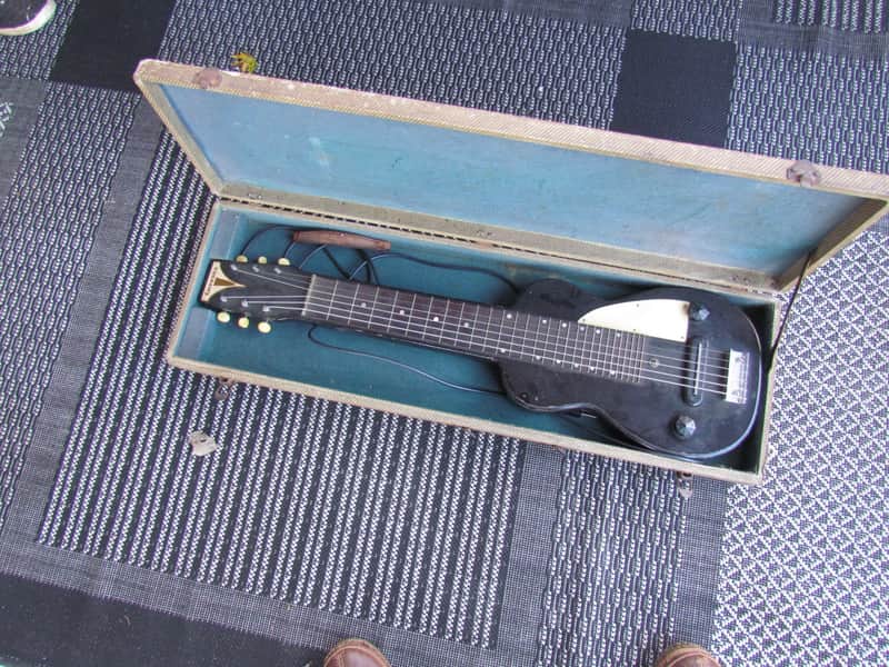 1940 Epiphone Coronet Lap Steel With Original Case & Bikini Metal Plate Logo Vintage Epiphone Lap COOL! image 1