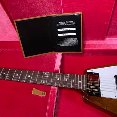 NEW! Gibson Custom 1958 Mahogany Flying V Reissue Electric Guitar - Antique Natural, VOS - WOW - Authorized Dealer - Only 6.4lbs! - G07539 image 12