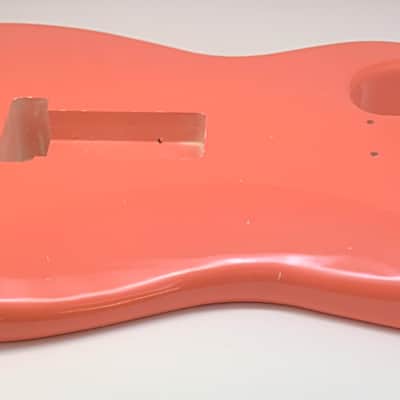 4lbs 2oz BloomDoom Nitro Lacquer Aged Relic Tahitian Coral S-Style Vintage Custom Guitar Body image 10
