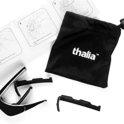 Thalia Premium Series Guitar Capo - Pearl Dragon Scales, Black Chrome image 8