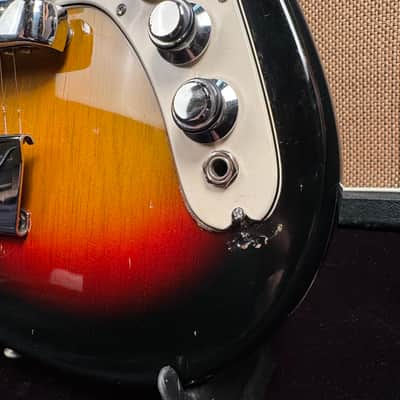 1966 Vox Harlem V244 3-Color Sunburst Factory Scalloped Neck image 7