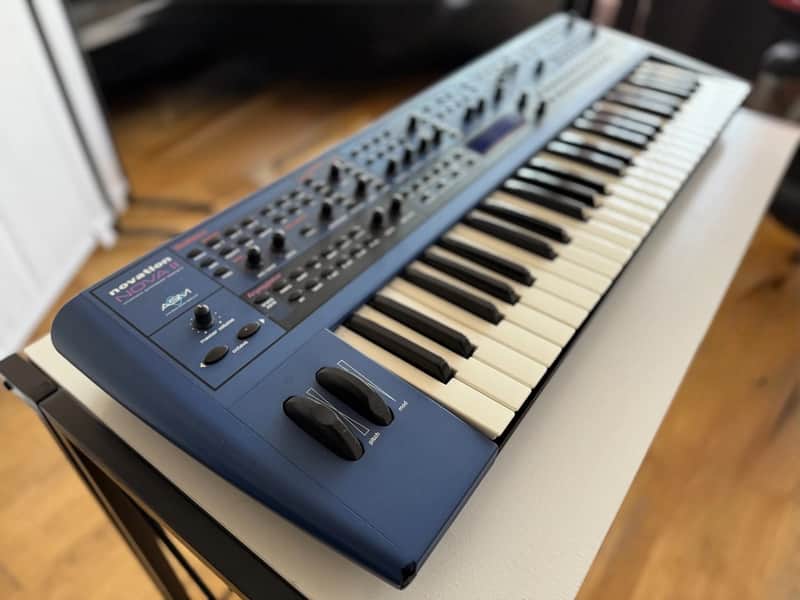 Novation Nova II Keyboard 16-Voice Synthesizer 2000-Blue (rare keyboard version) image 1